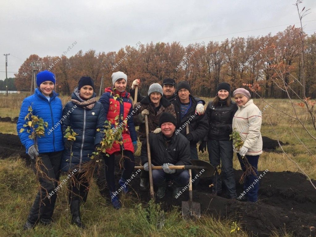 ТАТАРСТАН БЕЛӘН БЕР АДЫМДА: Актаныш  агач утырту акциясенә кушылды  (+ БЕЗНЕҢ ФОТООТЧЕТ)