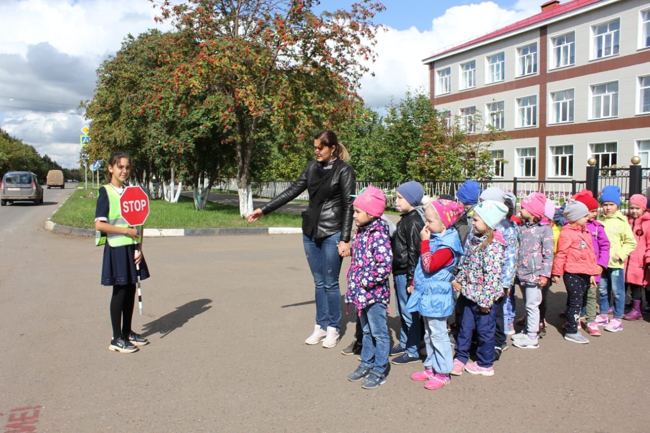 АКЦИЯ КЫСАЛАРЫНДА: "Ромашка"  балалар бакчасы “Куркынычсыз хәрәкәт"кә кушылды (+ФОТОЛАР)