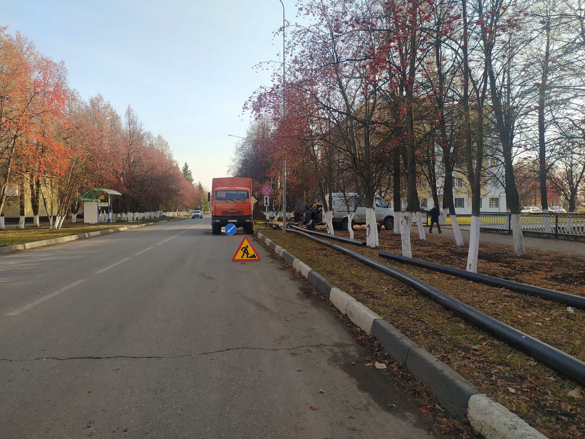 Ленин проспектындагы иске торбаларны алыштыру дәвам итә