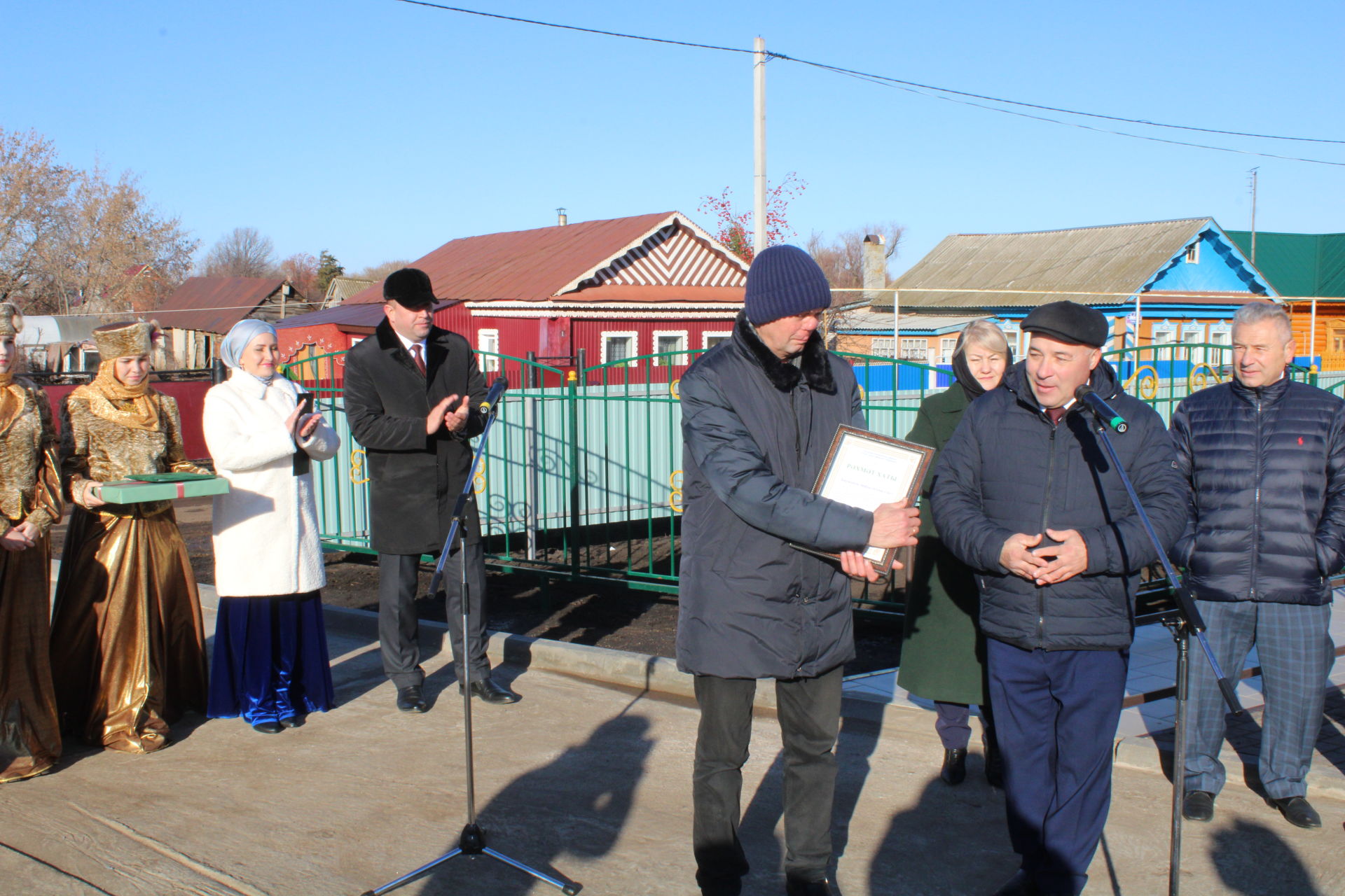 Бүген Пучыда өй туе:  Тантаналы төстә авыл җирлеге Башкарма комитетының яңа бинасы ачылды(фотолар)