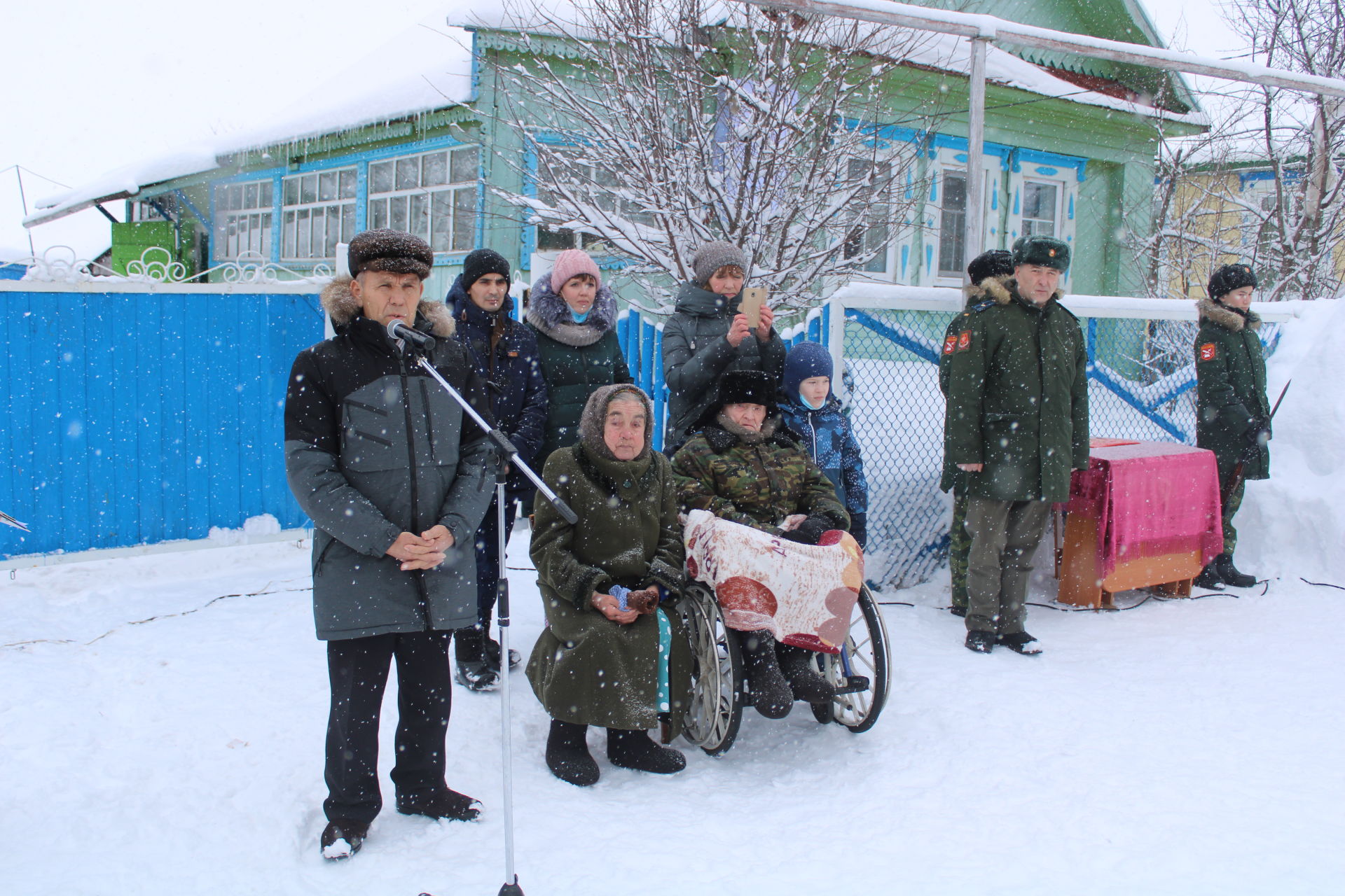 Татар Ямалысы авылында Әфган сугышы ветераны Зинфир Әнвәров яшәгән йортка истәлек тактасы куелды