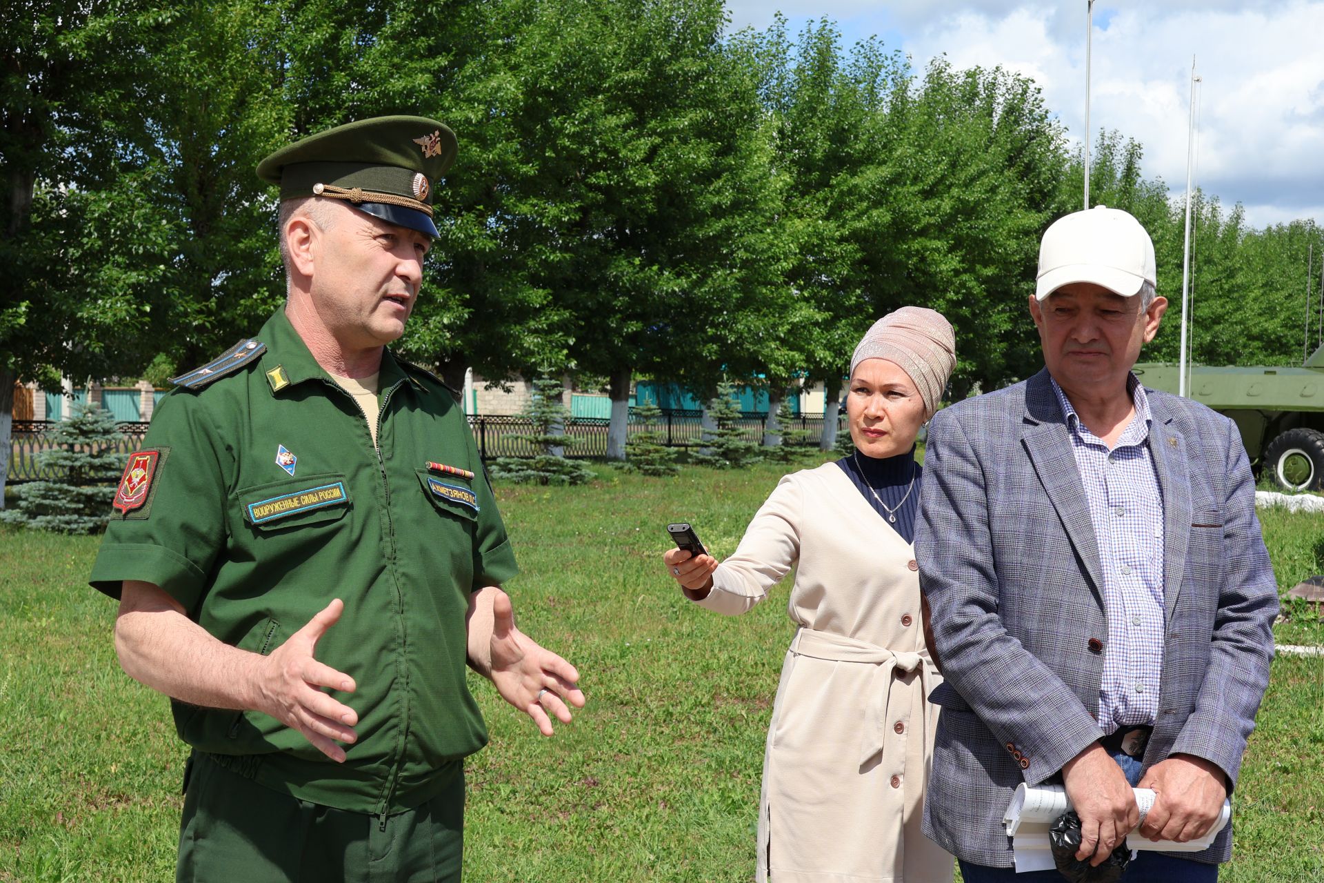 Актанышның Җиңү паркында Германиядән кайтарылган БМП