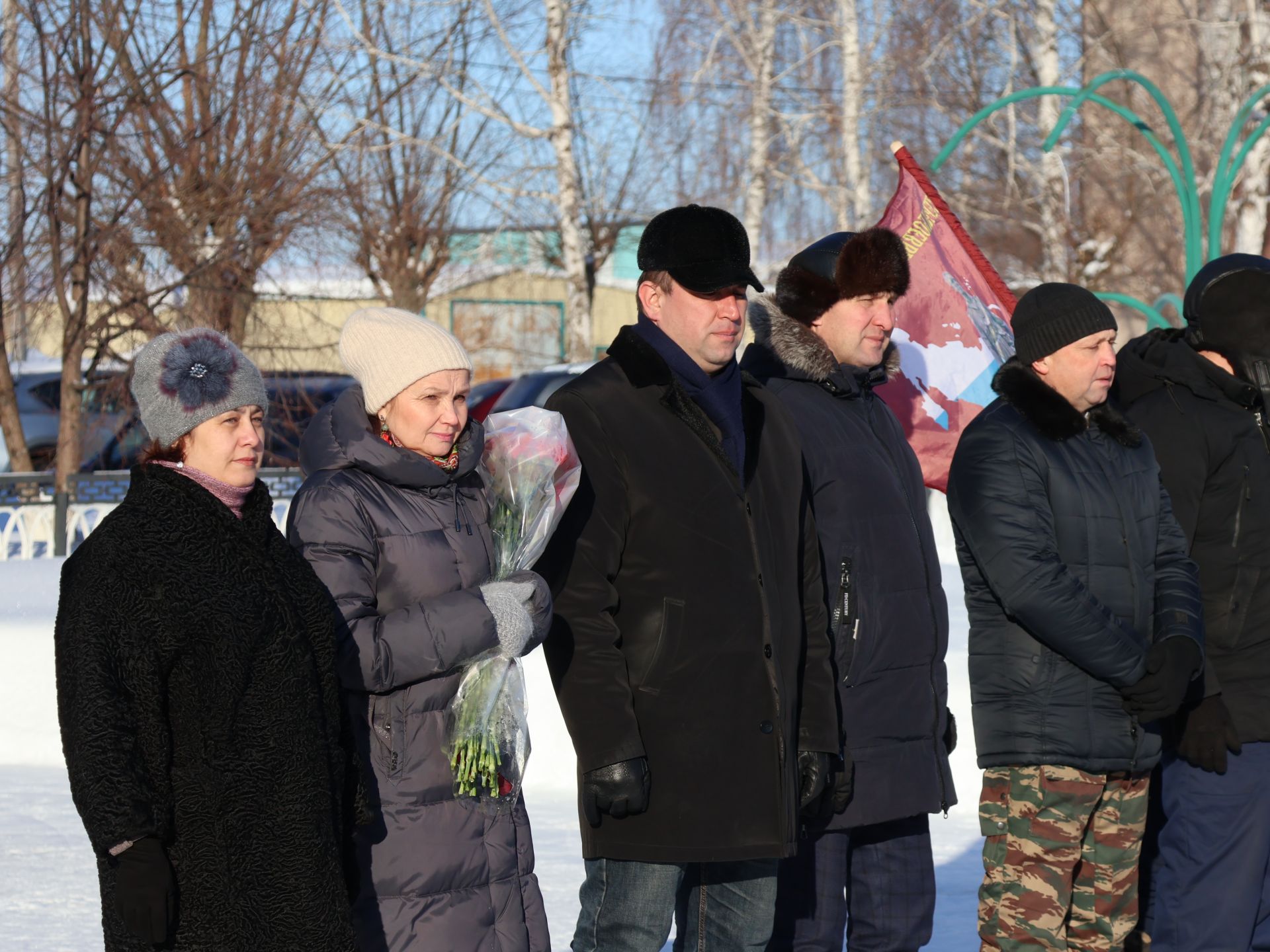 Районыбызның Җиңү паркында Әфганстаннан Совет гаскәрләре чыгарылуга 35 ел тулуга багышланган тантаналы митинг узды