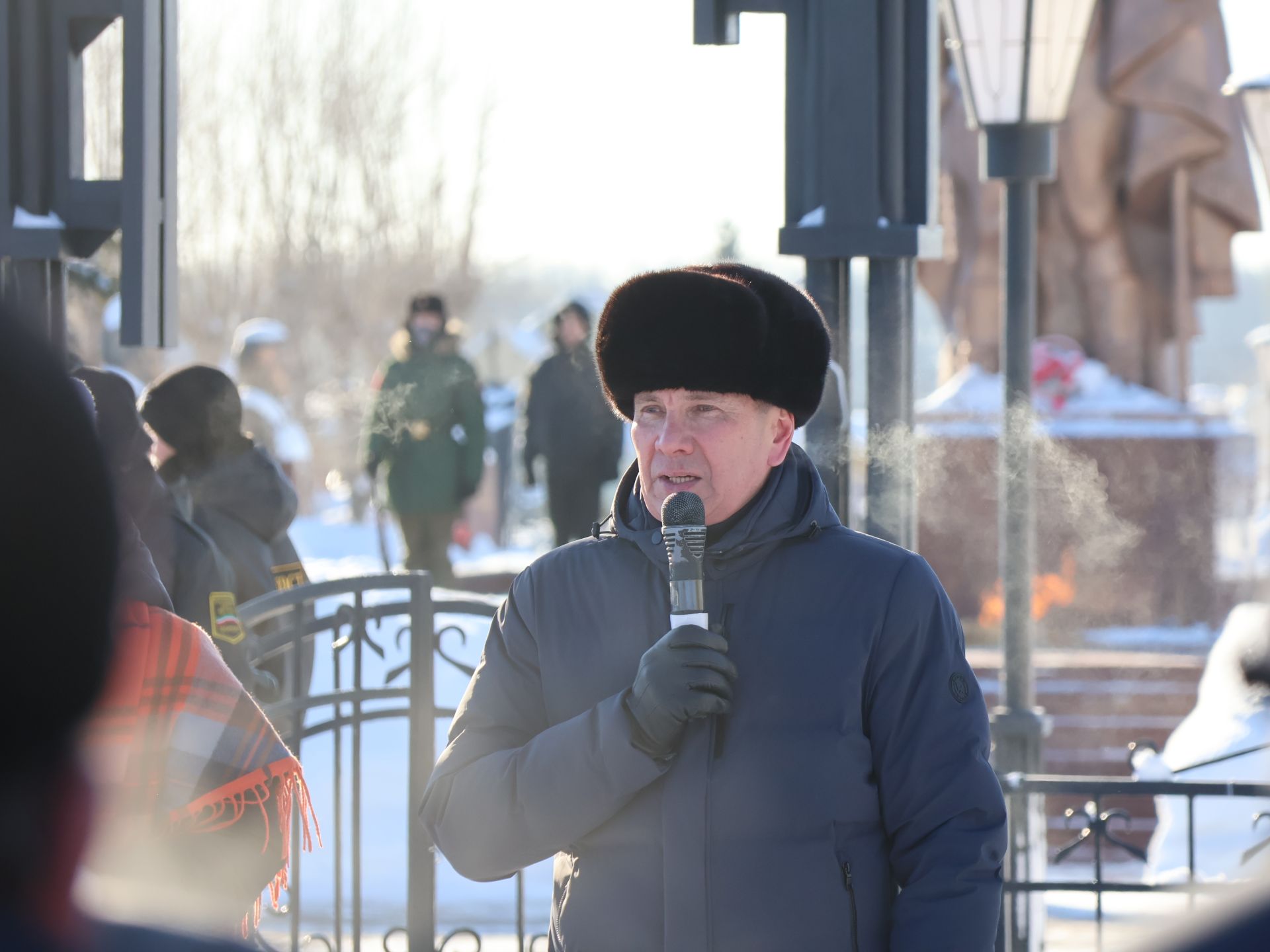 Районыбызның Җиңү паркында Әфганстаннан Совет гаскәрләре чыгарылуга 35 ел тулуга багышланган тантаналы митинг узды