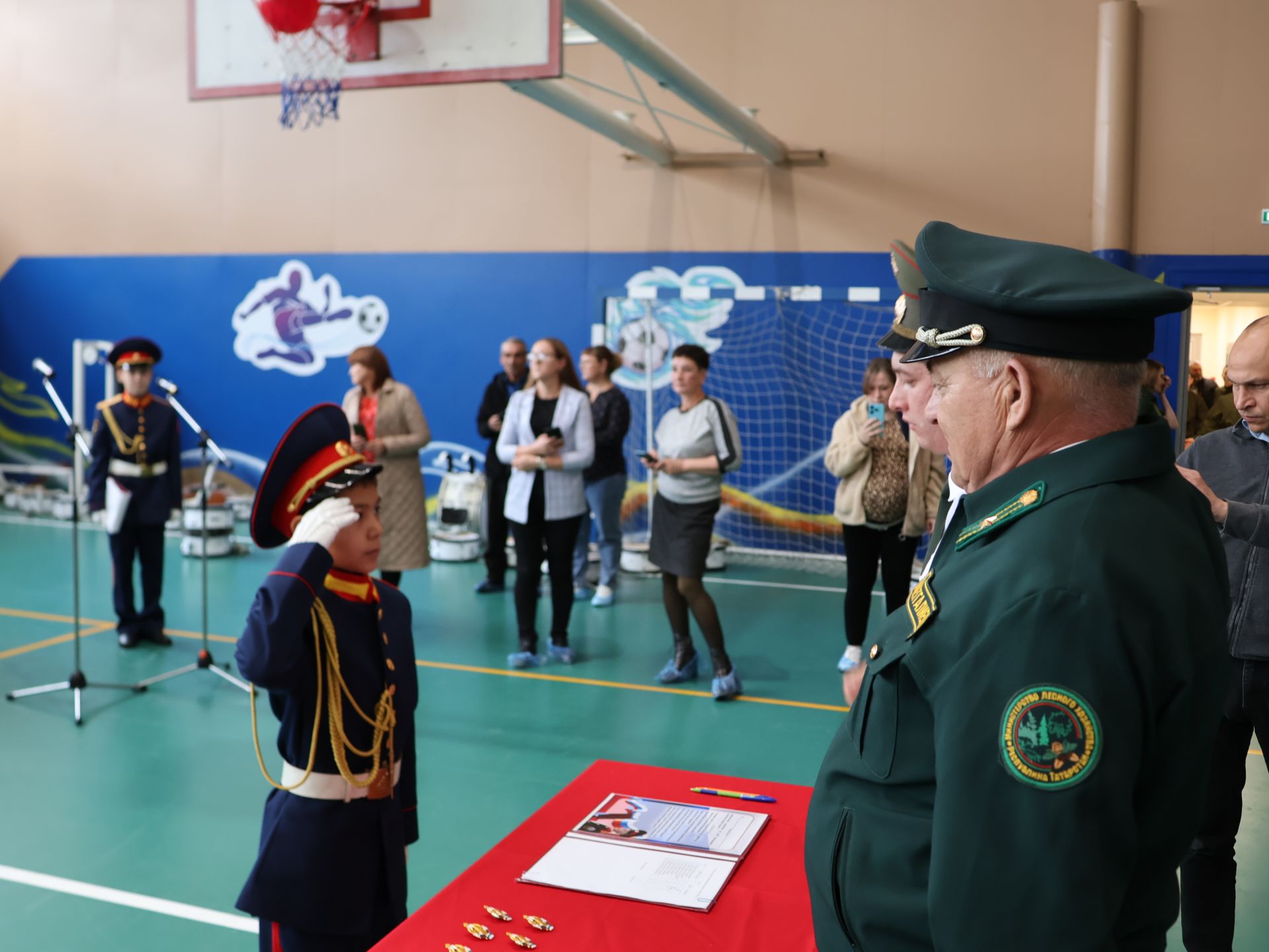 Советлар Союзы Герое Хәсән Заманов исемендәге кадет мәктәбендә ант кабул итү тантанасы