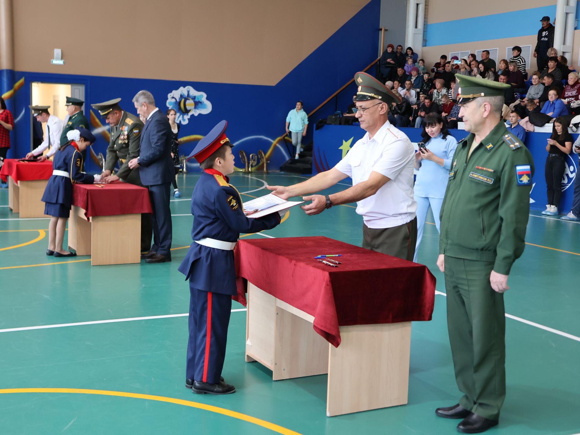 Советлар Союзы Герое Хәсән Заманов исемендәге кадет мәктәбендә ант кабул итү тантанасы