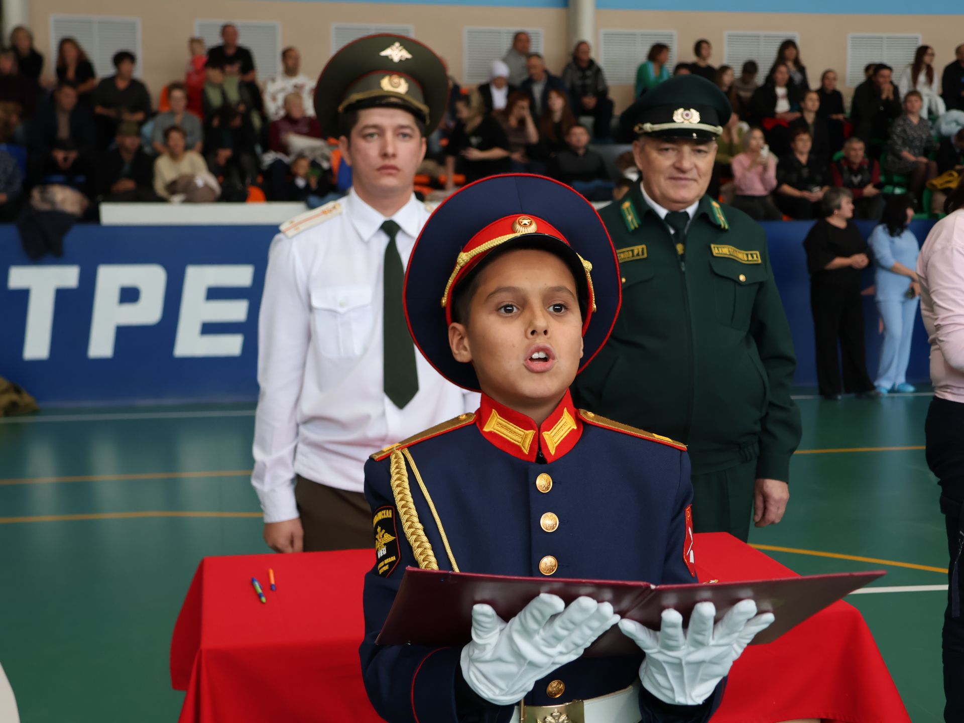 Советлар Союзы Герое Хәсән Заманов исемендәге кадет мәктәбендә ант кабул итү тантанасы