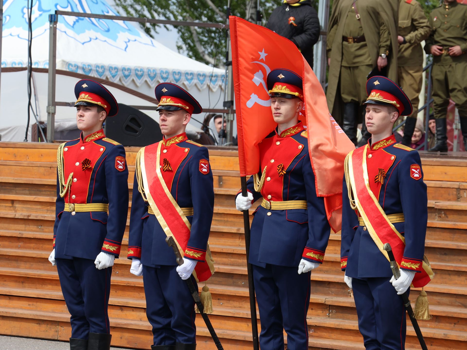 Бөек Җиңүгә 79 ел: Актанышта "Хәтер кайтавазы" бәйрәм тантанасыннан фоторепортаж