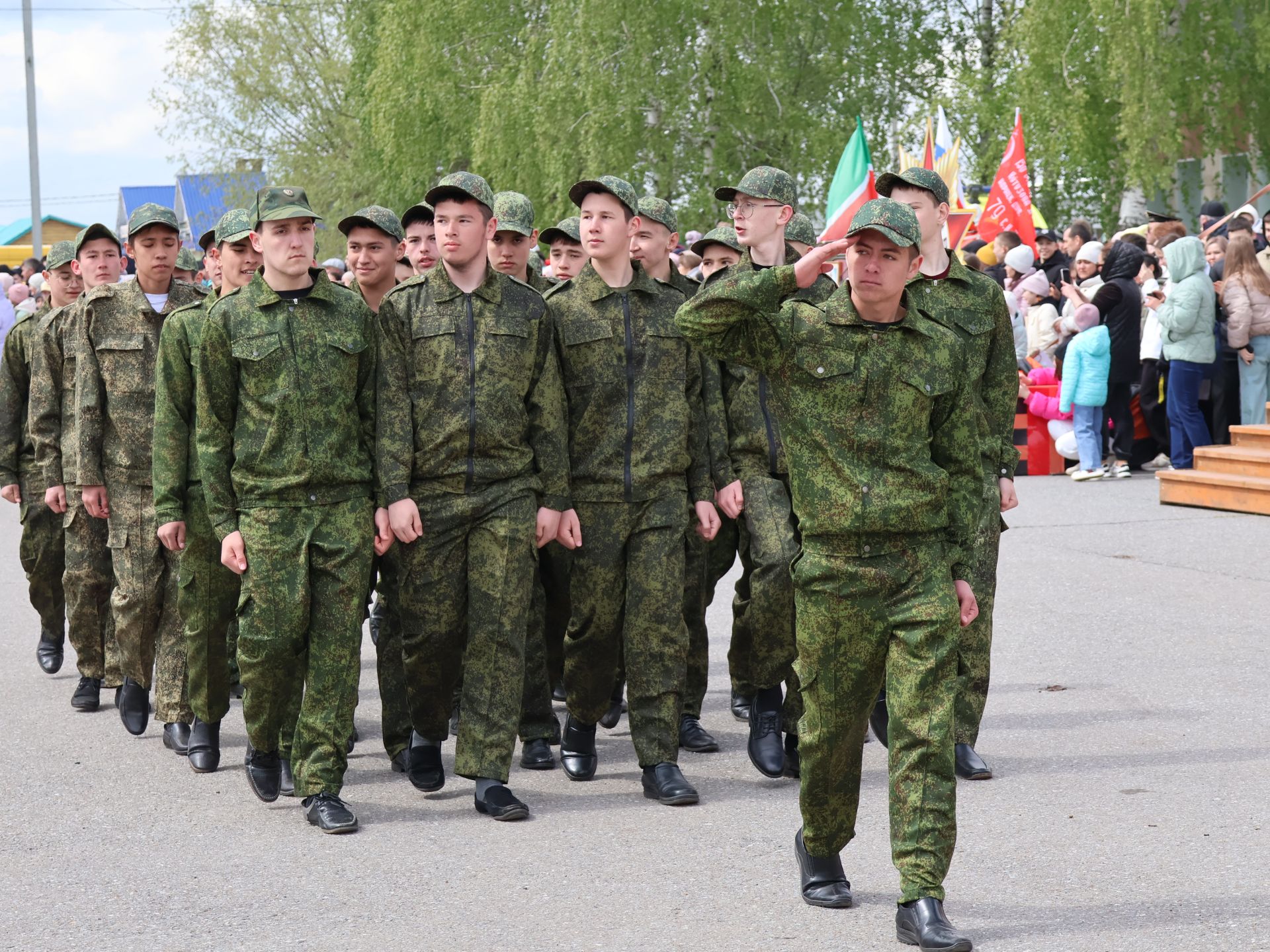 Бөек Җиңүгә 79 ел: Актанышта "Хәтер кайтавазы" бәйрәм тантанасыннан фоторепортаж