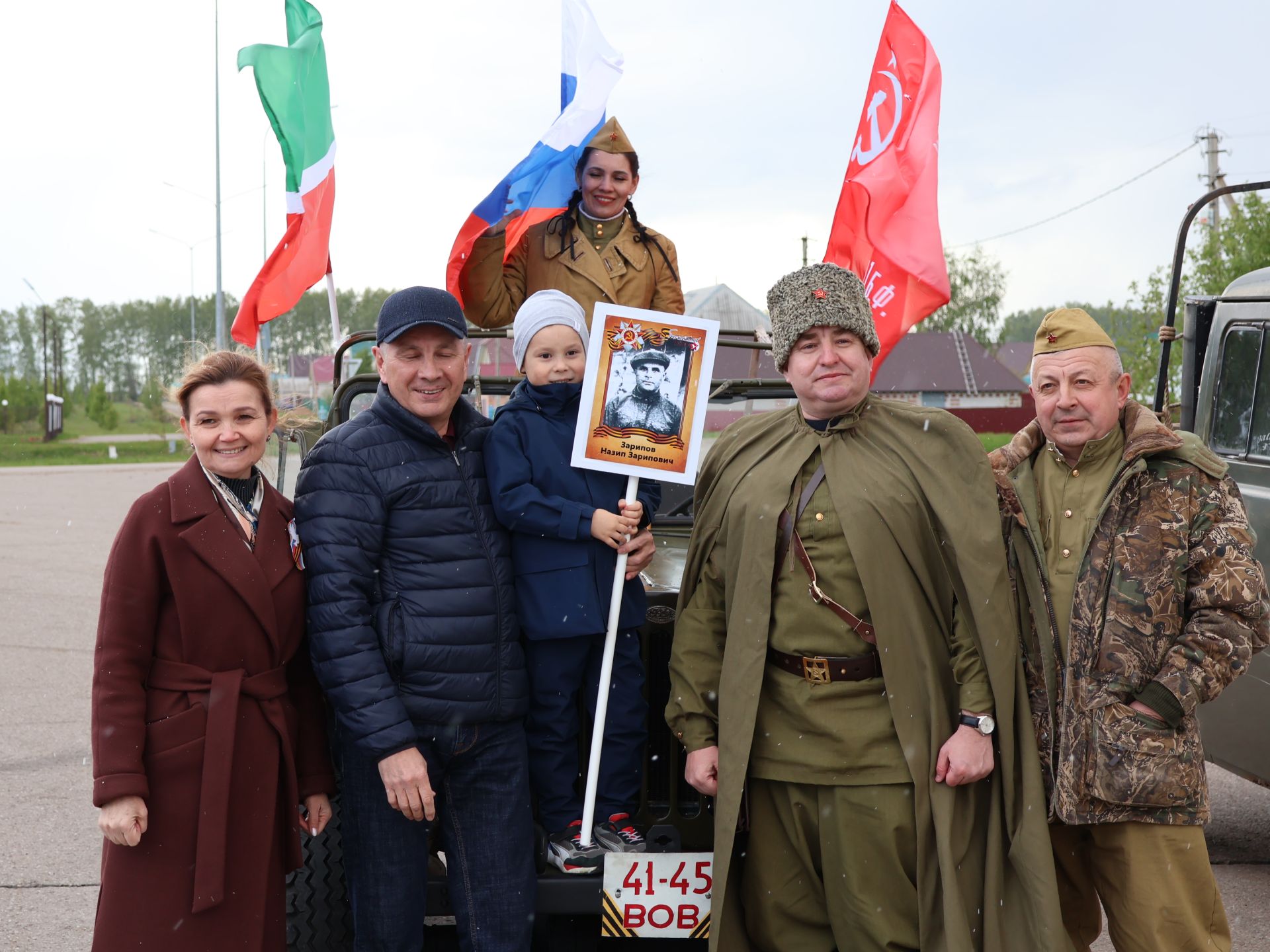 Бөек Җиңүгә 79 ел: Актанышта "Хәтер кайтавазы" бәйрәм тантанасыннан фоторепортаж