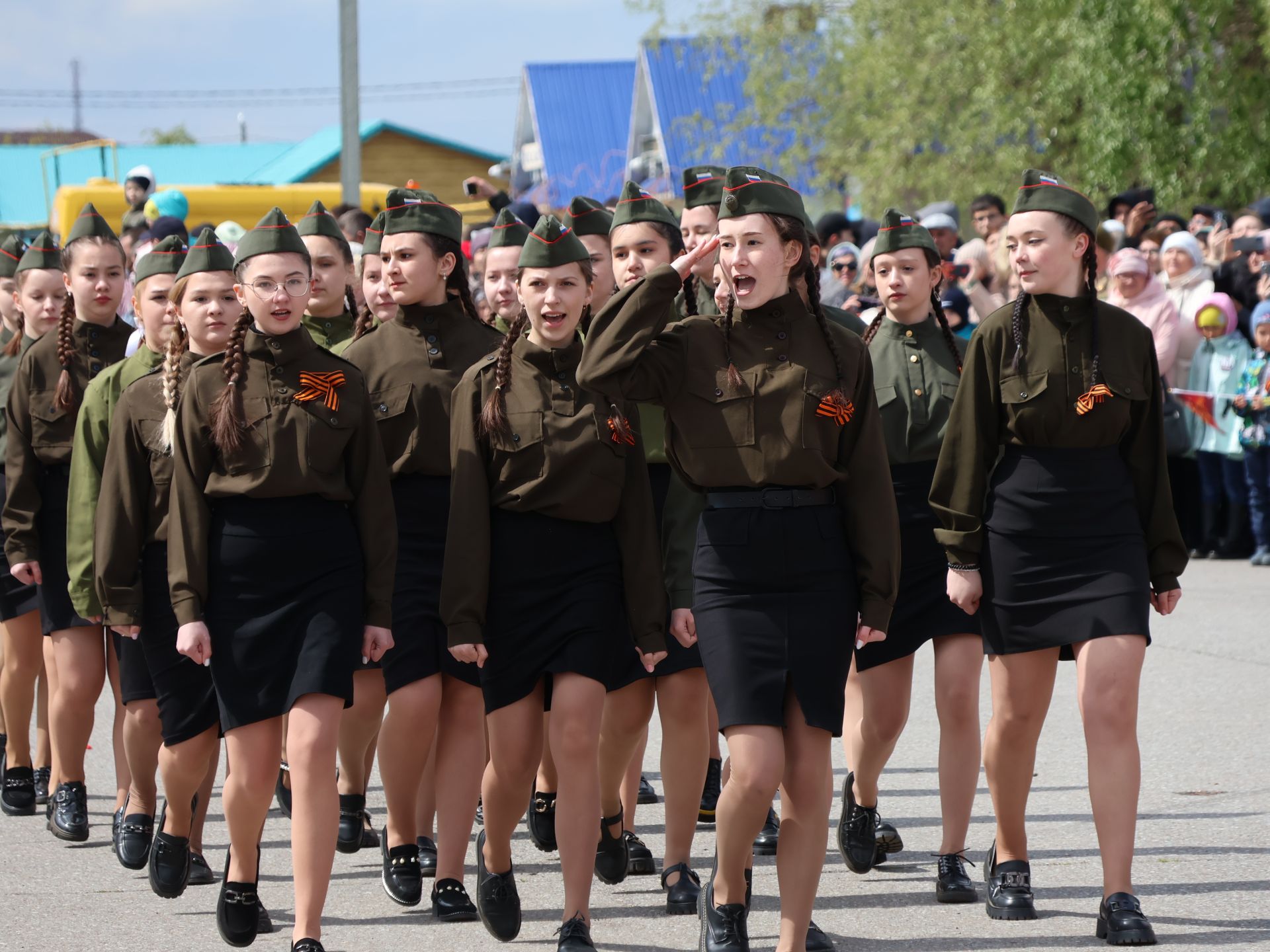 Бөек Җиңүгә 79 ел: Актанышта "Хәтер кайтавазы" бәйрәм тантанасыннан фоторепортаж