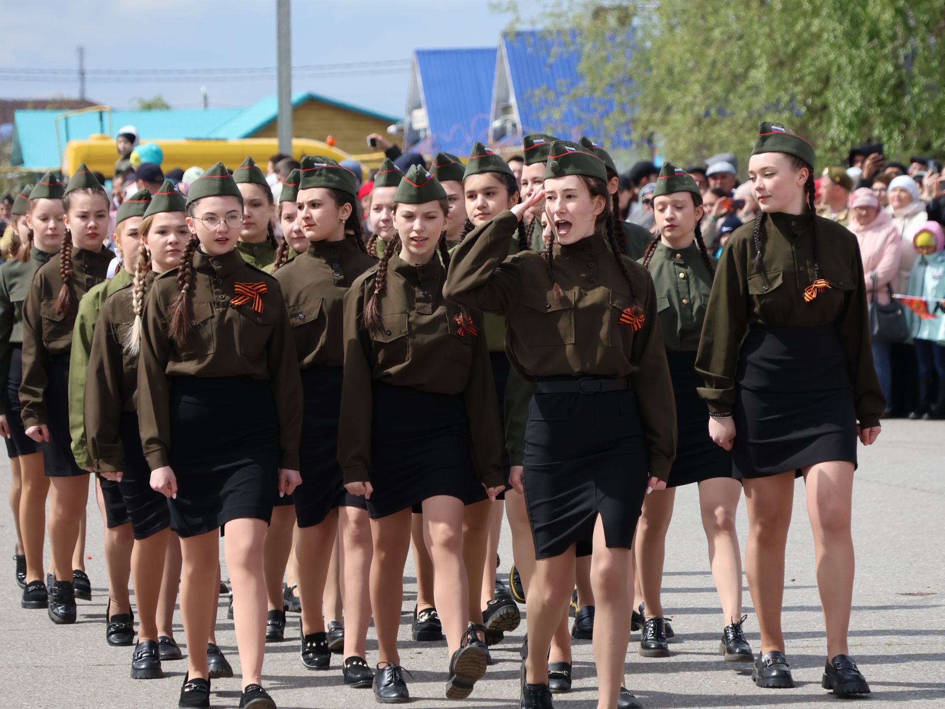 Бөек Җиңүгә 79 ел: Актанышта "Хәтер кайтавазы" бәйрәм тантанасыннан фоторепортаж