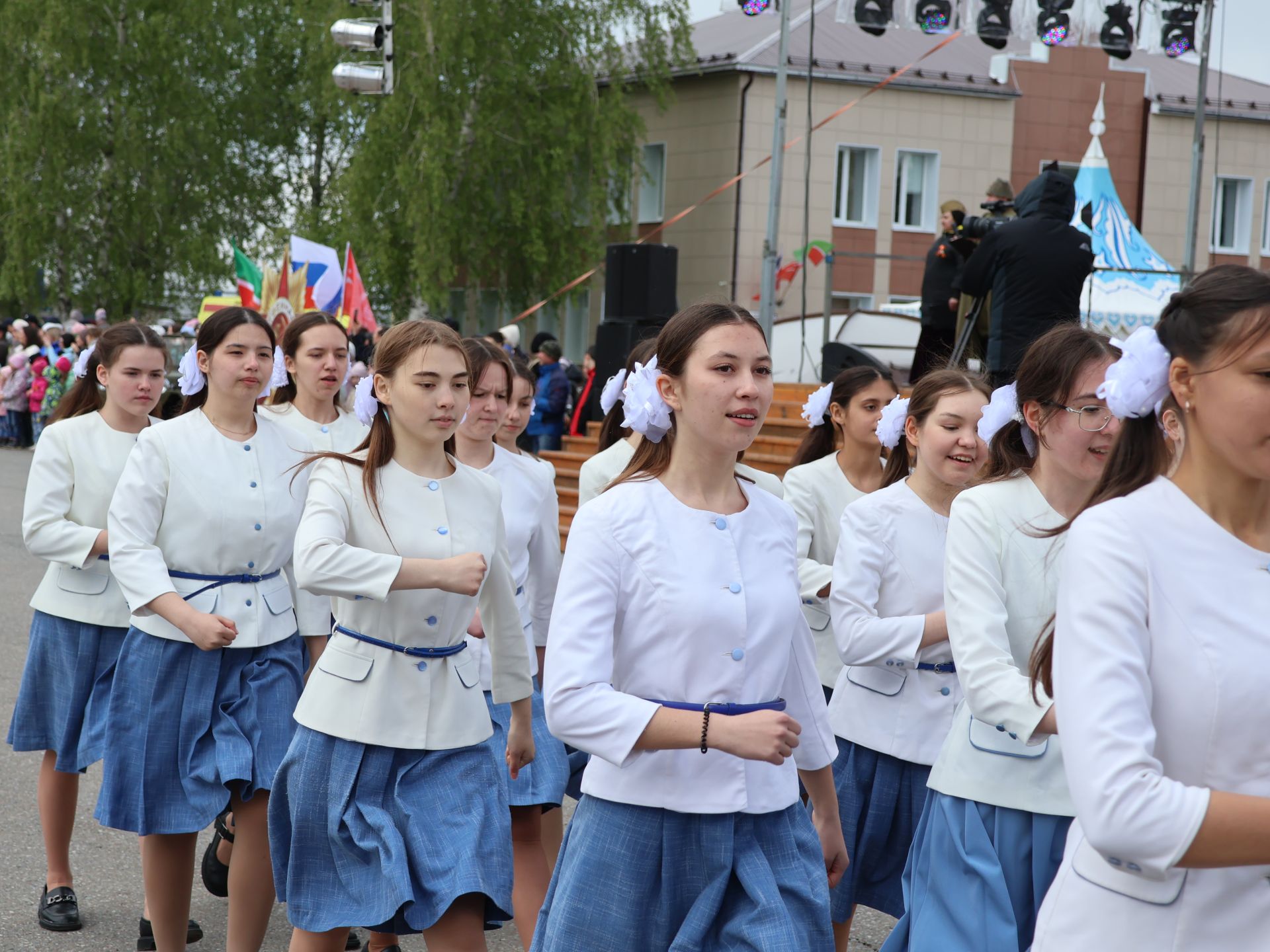 Бөек Җиңүгә 79 ел: Актанышта "Хәтер кайтавазы" бәйрәм тантанасыннан фоторепортаж