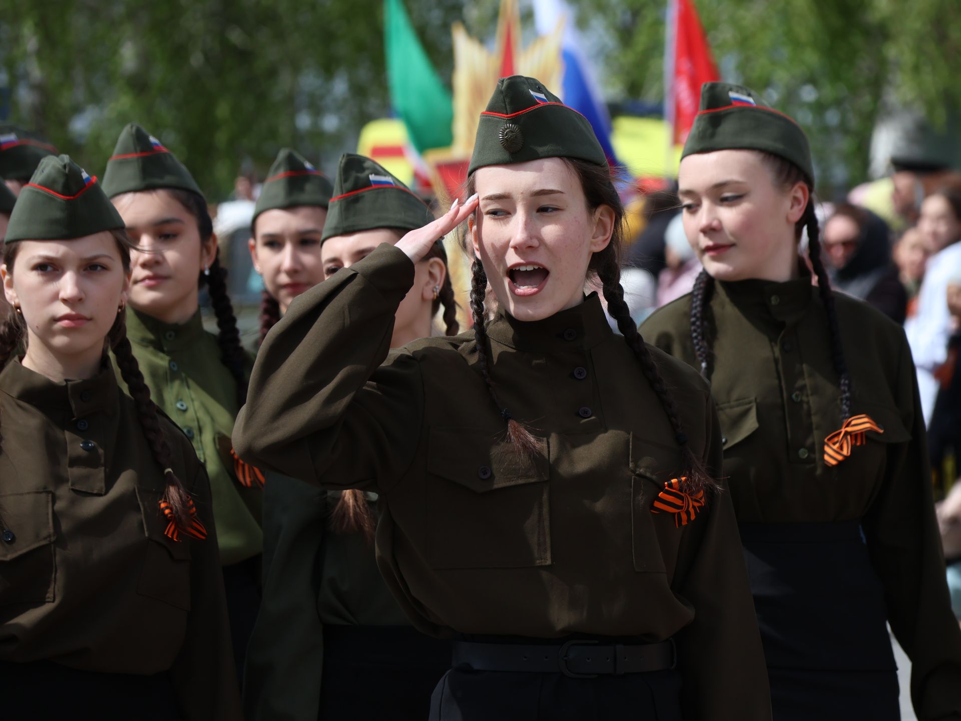 Бөек Җиңүгә 79 ел: Актанышта "Хәтер кайтавазы" бәйрәм тантанасыннан фоторепортаж