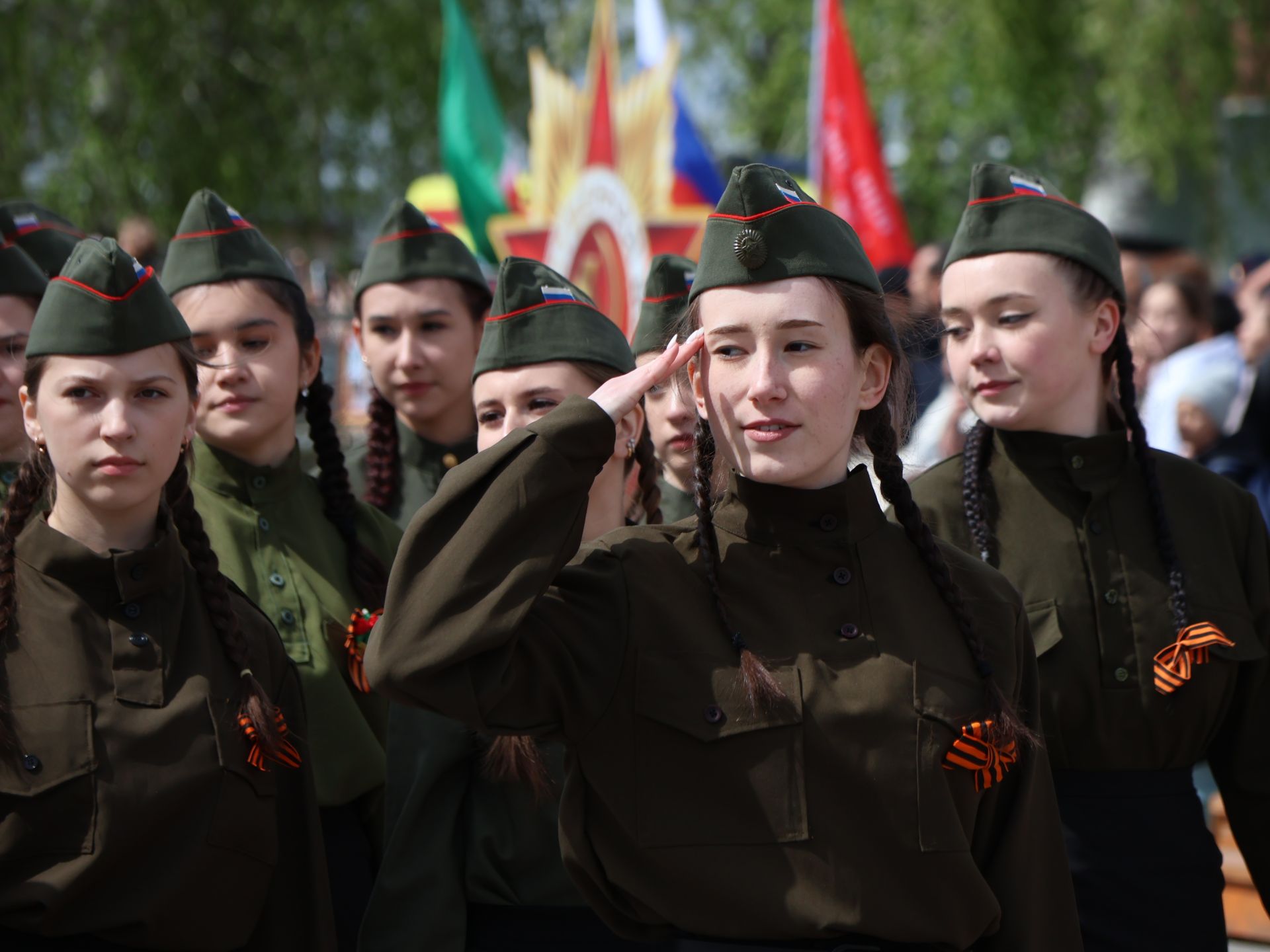 Бөек Җиңүгә 79 ел: Актанышта "Хәтер кайтавазы" бәйрәм тантанасыннан фоторепортаж