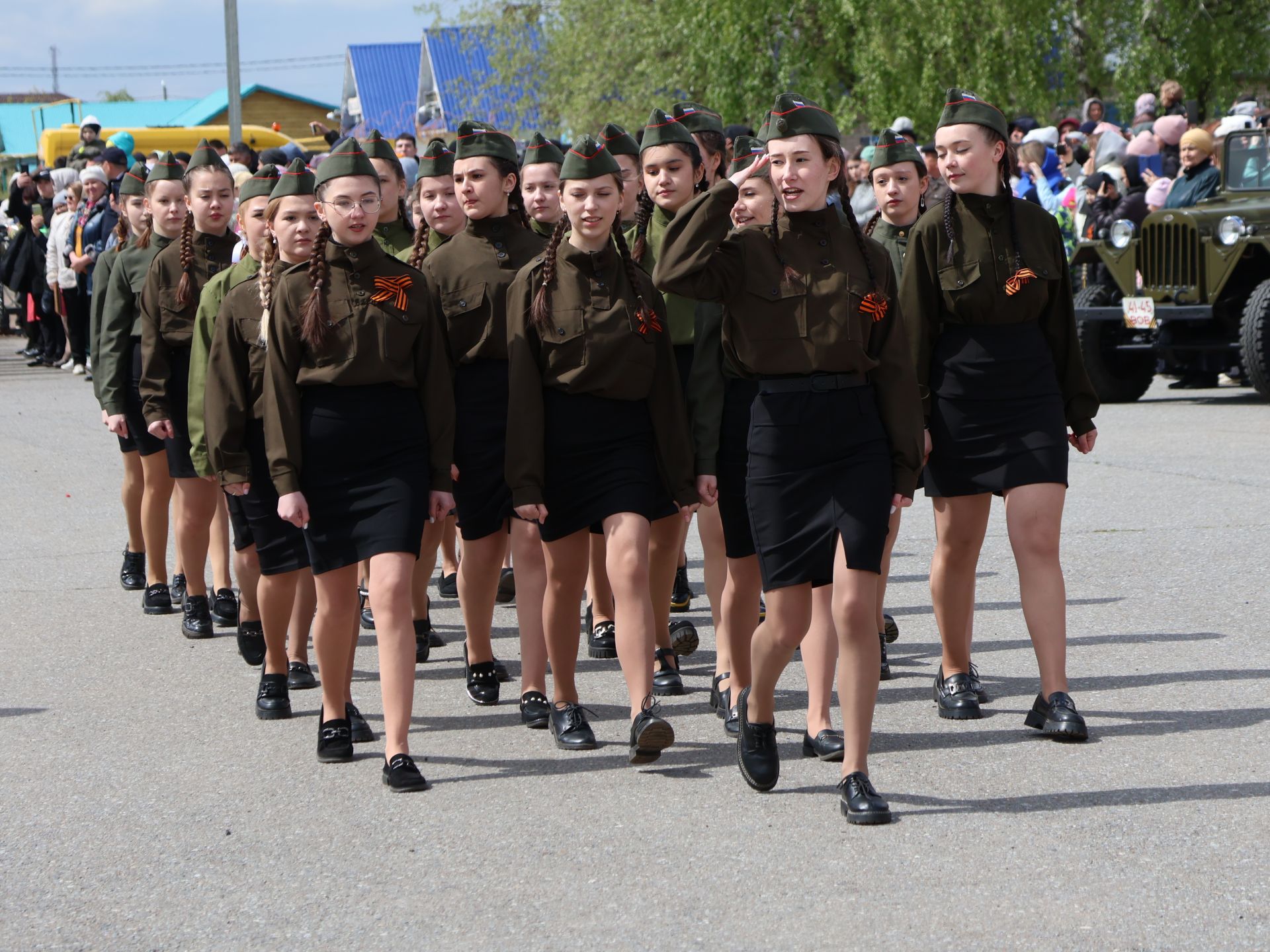 Бөек Җиңүгә 79 ел: Актанышта "Хәтер кайтавазы" бәйрәм тантанасыннан фоторепортаж