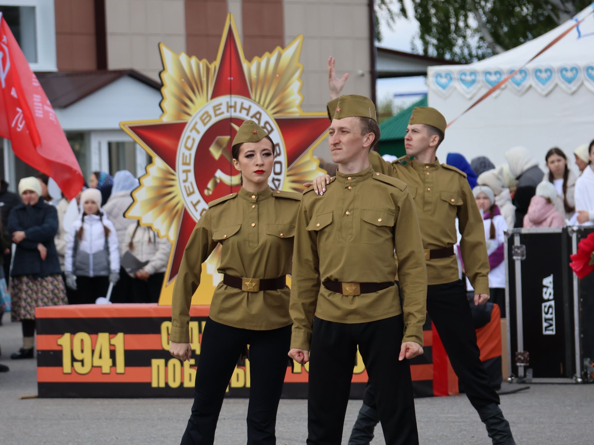 Бөек Җиңүгә 79 ел: Актанышта "Хәтер кайтавазы" бәйрәм тантанасыннан фоторепортаж