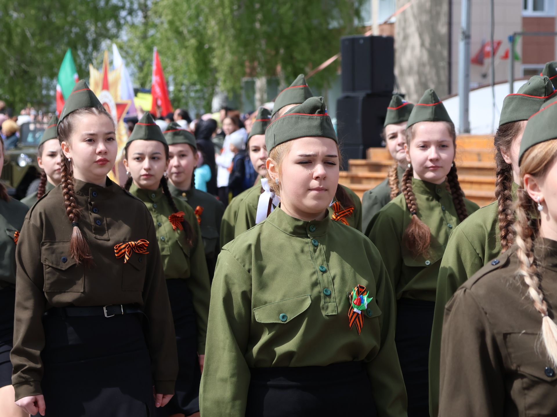 Бөек Җиңүгә 79 ел: Актанышта "Хәтер кайтавазы" бәйрәм тантанасыннан фоторепортаж