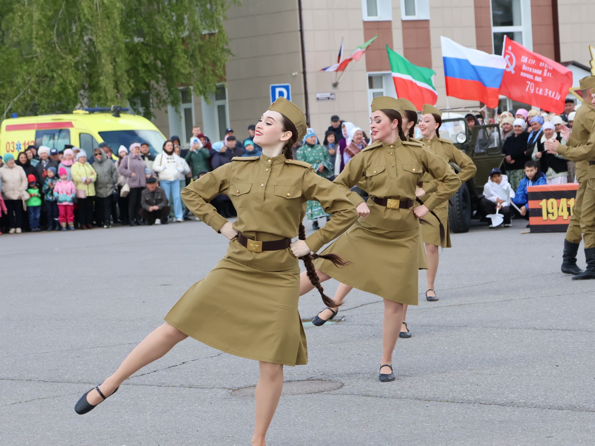 Бөек Җиңүгә 79 ел: Актанышта "Хәтер кайтавазы" бәйрәм тантанасыннан фоторепортаж