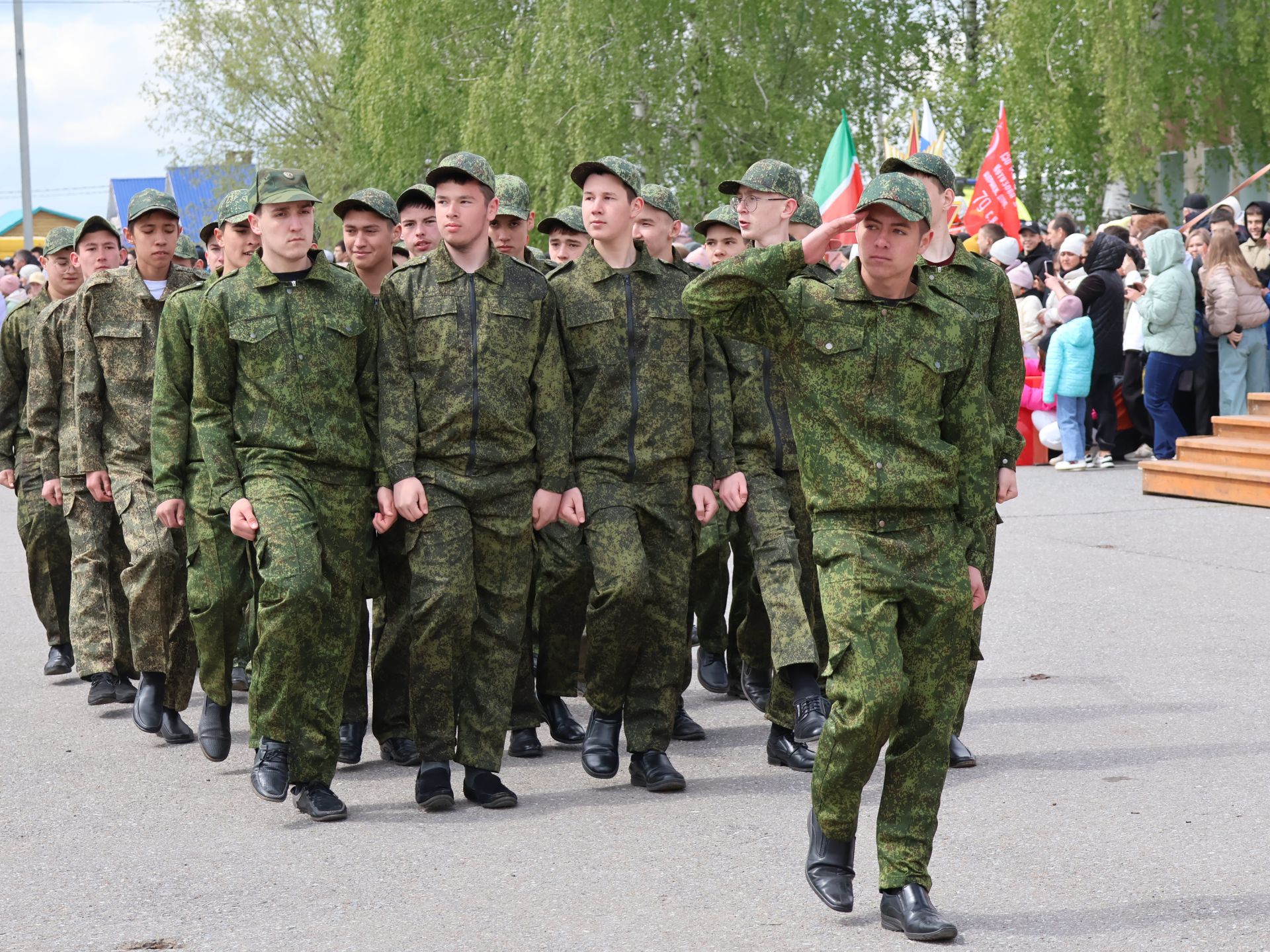 Бөек Җиңүгә 79 ел: Актанышта "Хәтер кайтавазы" бәйрәм тантанасыннан фоторепортаж