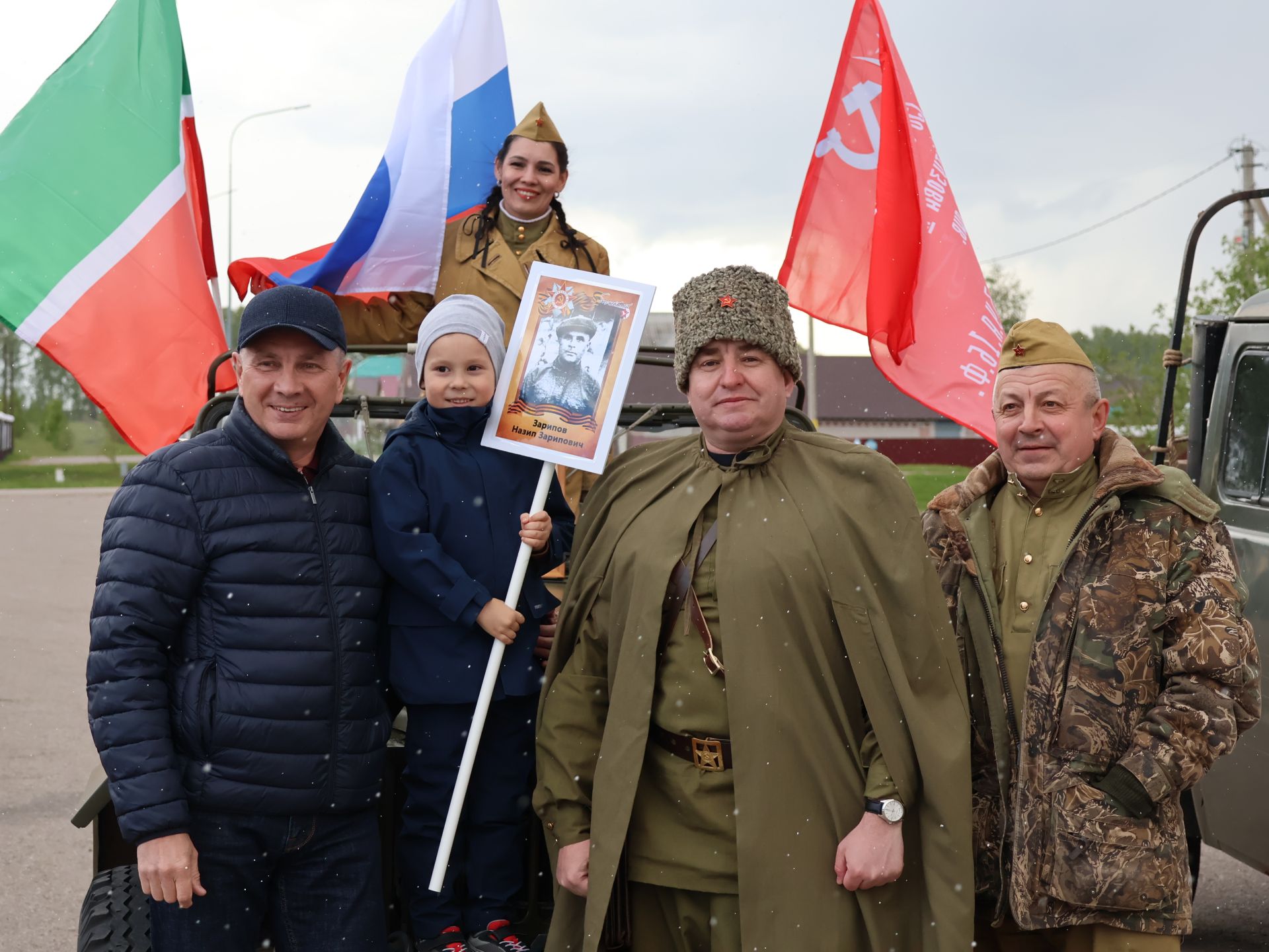 Бөек Җиңүгә 79 ел: Актанышта "Хәтер кайтавазы" бәйрәм тантанасыннан фоторепортаж