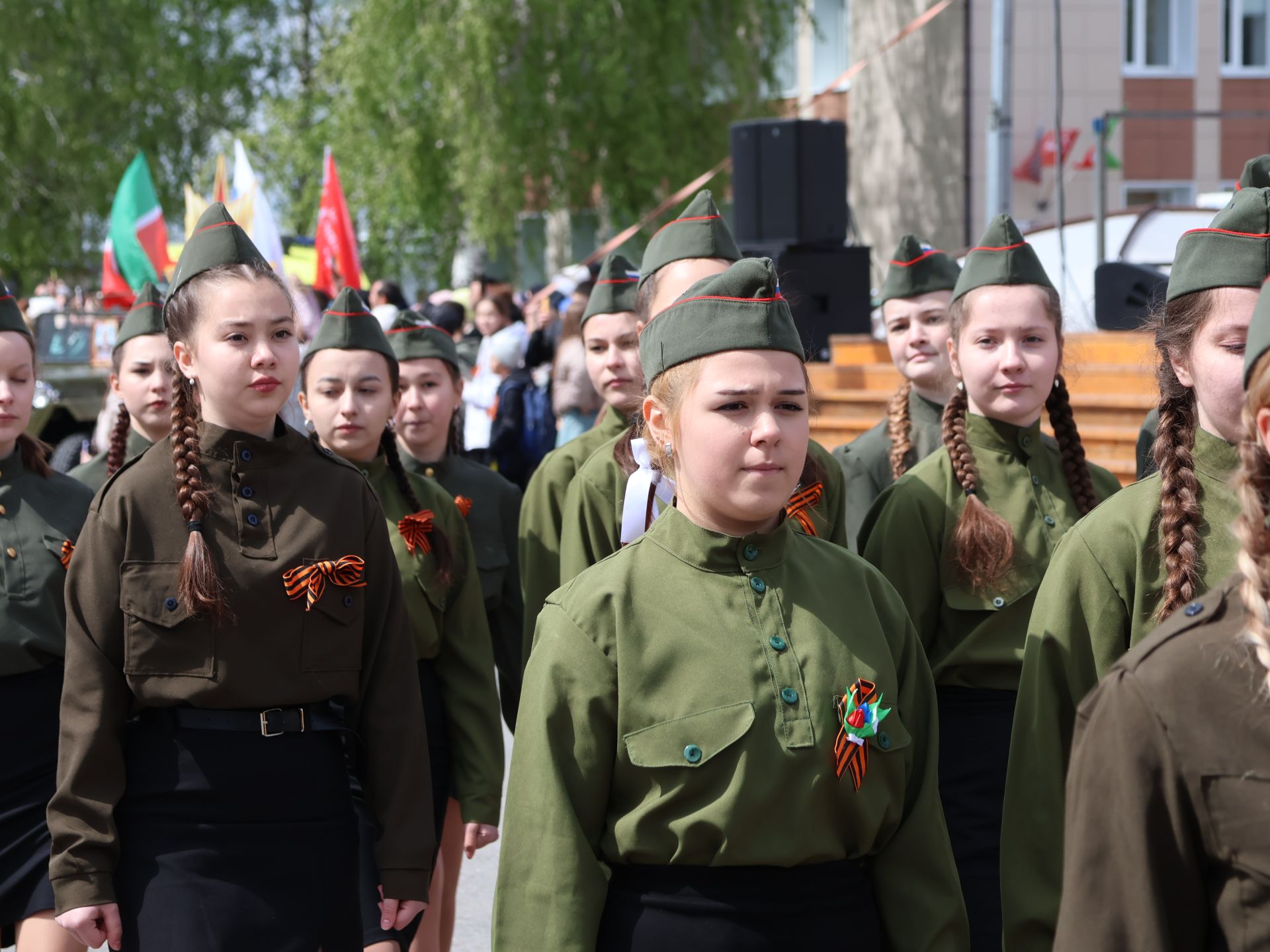 Бөек Җиңүгә 79 ел: Актанышта "Хәтер кайтавазы" бәйрәм тантанасыннан фоторепортаж