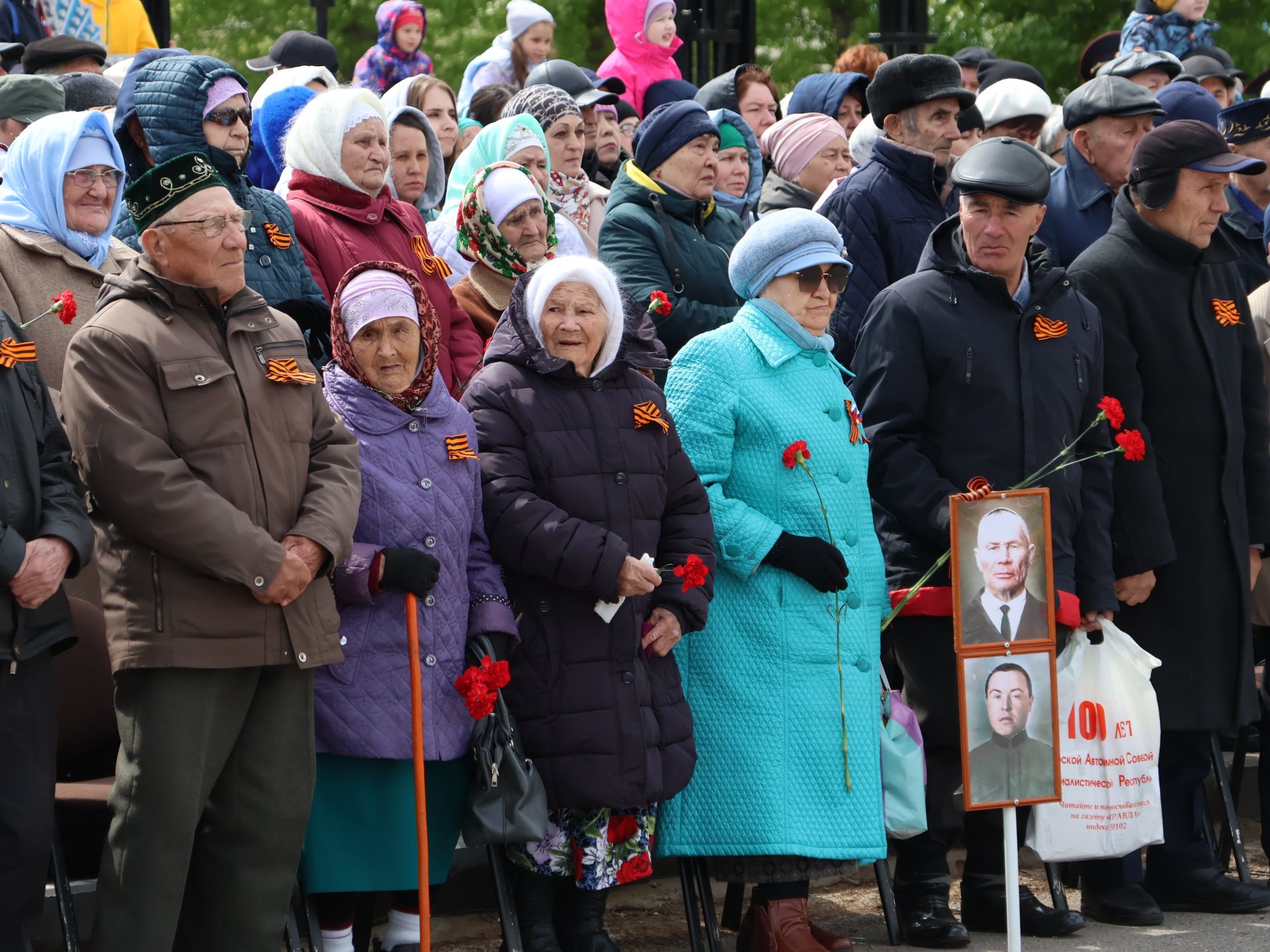 Бөек Җиңүгә 79 ел: Актанышта "Хәтер кайтавазы" бәйрәм тантанасыннан фоторепортаж